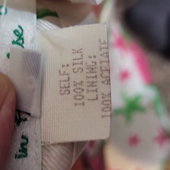 A Perfect Day In Paradise 100% silk shell skirt reminiscent of Lilly Pulitzer - Picture 5 of 5